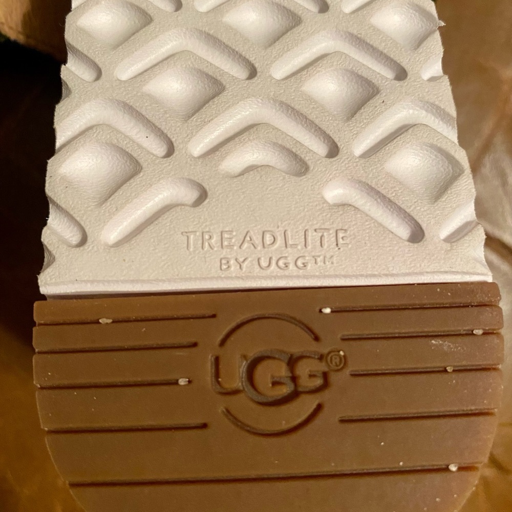 UGG Big Buckle Fuzzy Black Sandals